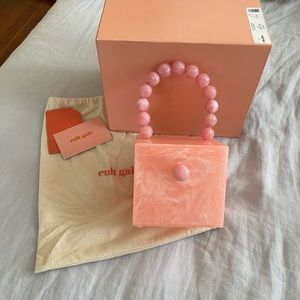 Cult Gaia , Eos Box Bag, Pink. NEVER USED. Original box/bag/tag. See picture.